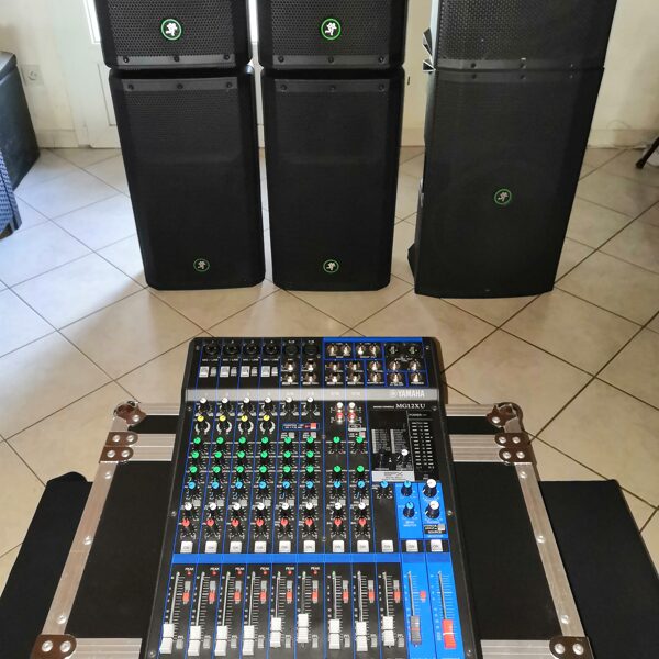 Sonorisation Console de mixage 6 enceintes 