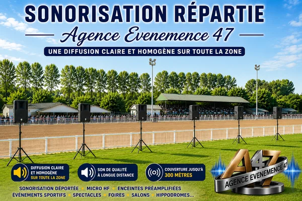 Sonorisation sur hippodrome
